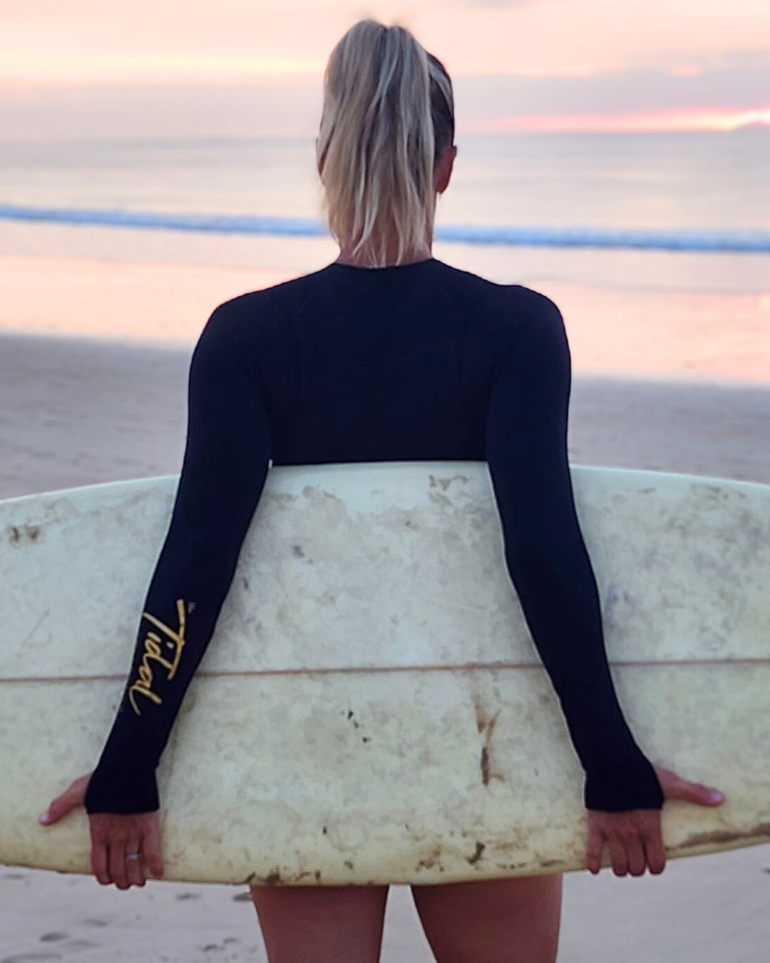 NEW Womens Fleece Lined Bathers - Dawn Black