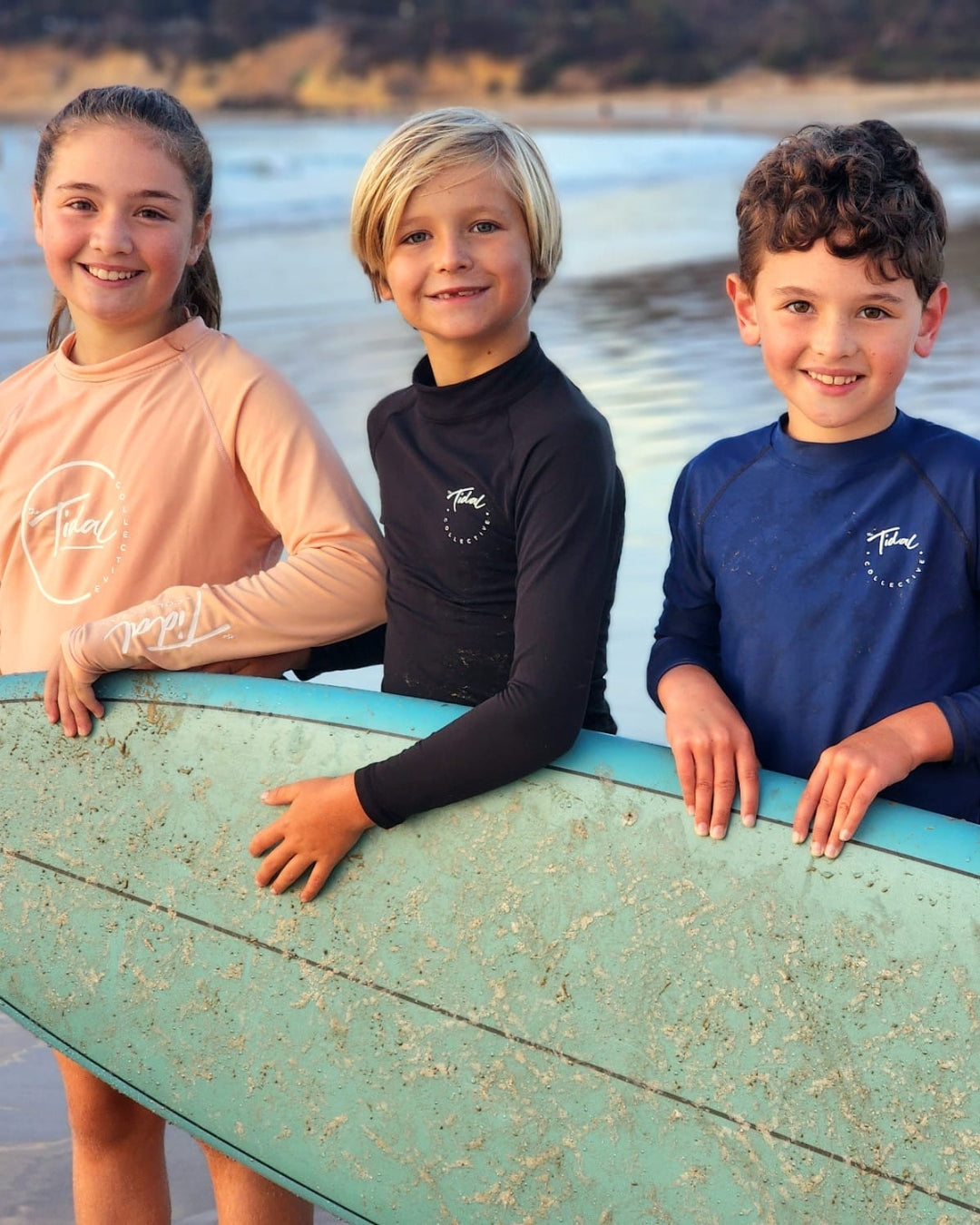 Kids Fleece Lined Rash Vest  - Sizes 10-16 - Indiana Coral
