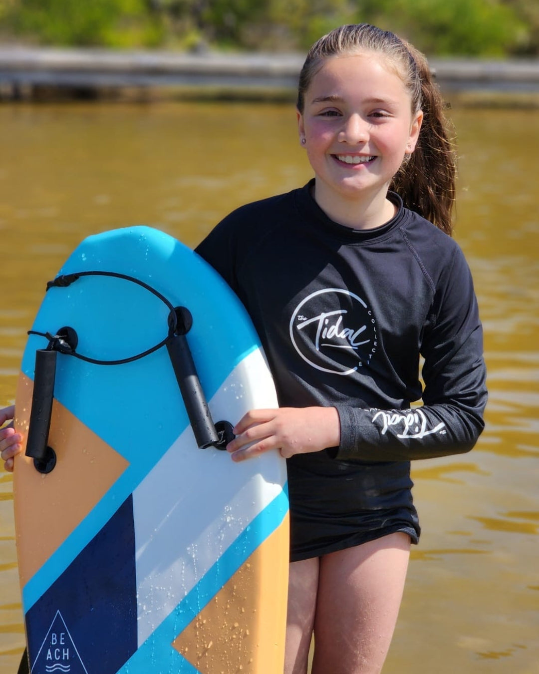 Kids Fleece Lined Rash Vest  - sizes 8-16 - Indiana Black