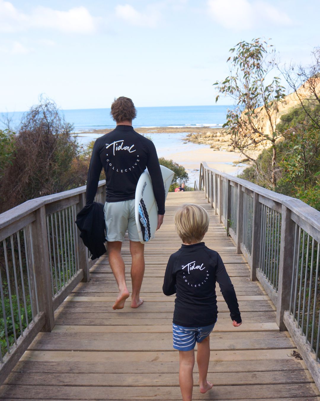 Mens Rash Vest Fleece Lined - Pacific Black