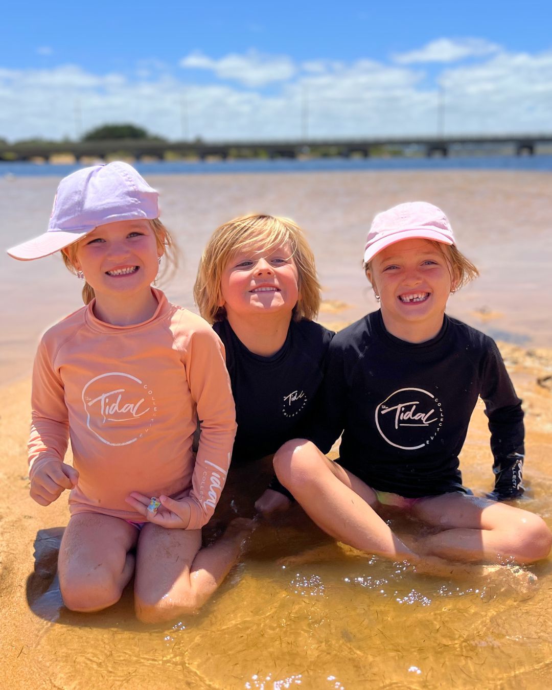Kids Fleece Lined Rash Vest  Sizes 1-8 - Indiana Coral