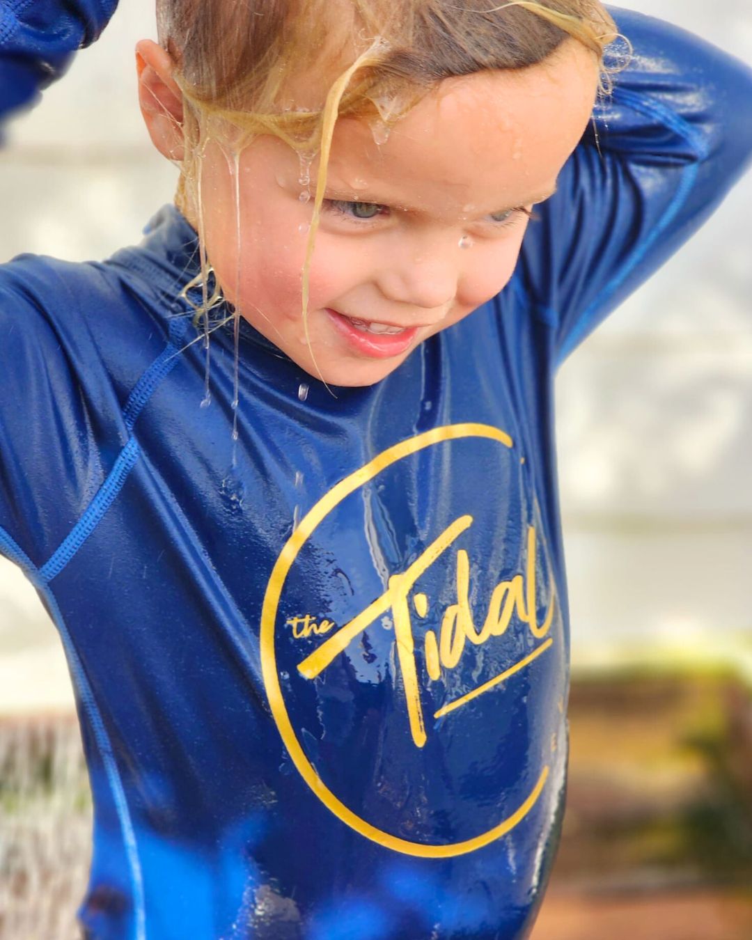 NEW Kids Fleece Lined Rash Vest  Sizes 1-8 - Indiana Denim Blue
