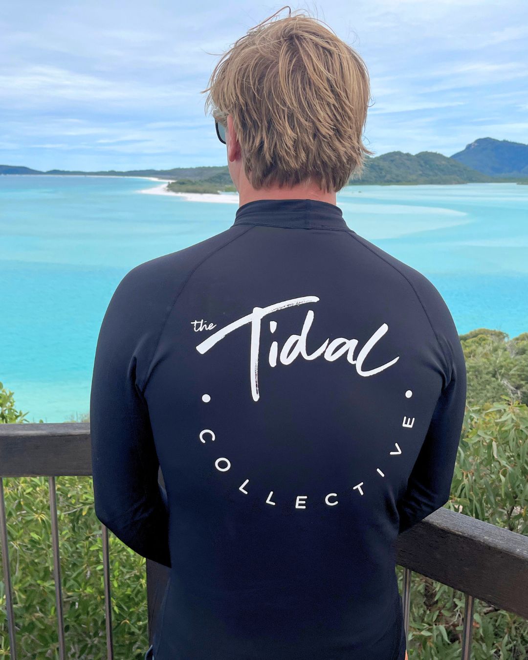 Mens Rash Vest Fleece Lined - Pacific Black – The Tidal Collective