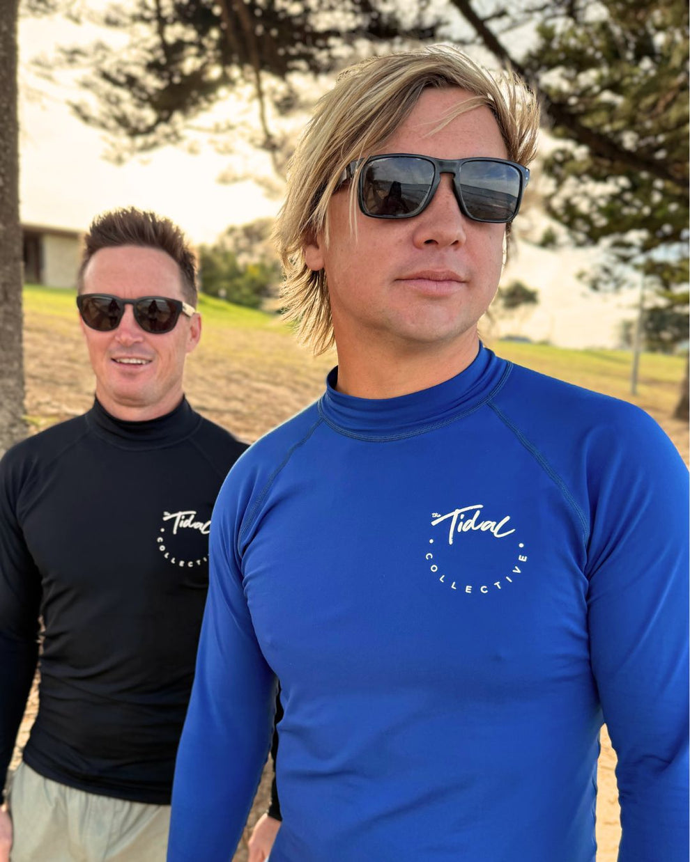 Mens Rash Vest Fleece Lined - Pacific Black – The Tidal Collective