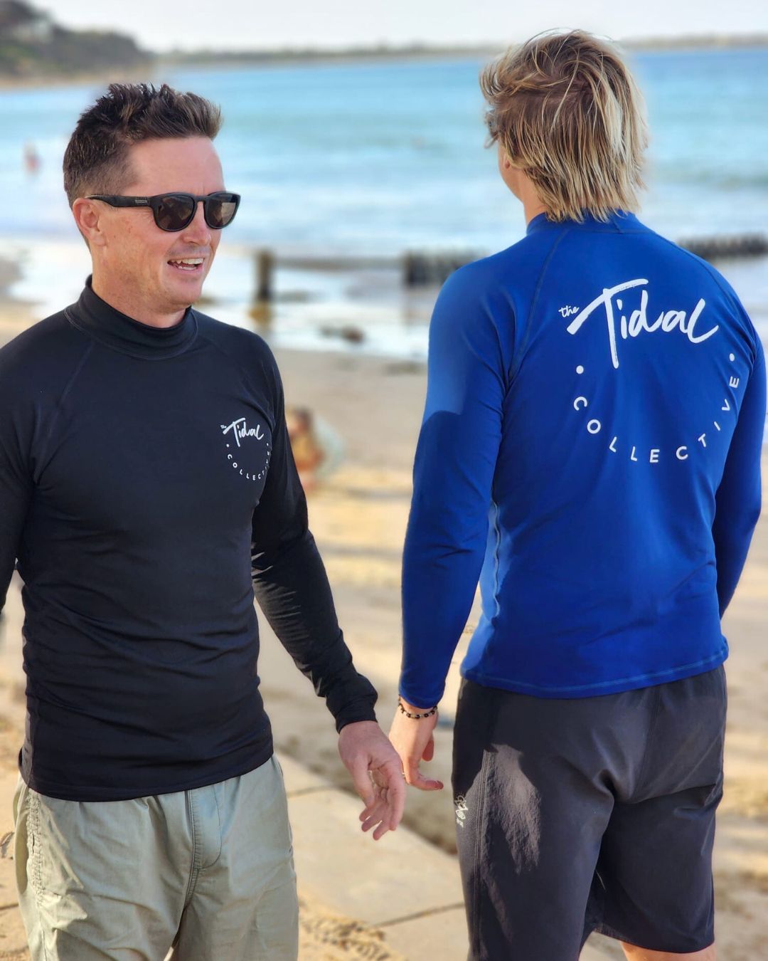 Mens Rash Vest Fleece Lined - Pacific Black – The Tidal Collective